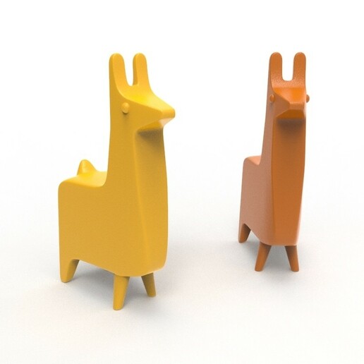 alpaca cane gufo cervo delfino 3D print model - Mito3D