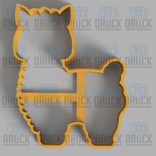 alpaca - flame cookie cutter home biscuit 3d print model - Mito3D