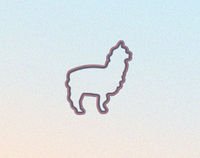 alpaca llama sello cortadores Galleta galletas 3d print model - Mito3D