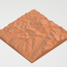 alpamayo montagna del perù architettura modello mountain topografia nevoso campo scala 3d print model - Mito3D