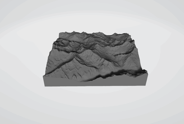 alpamayo peru 3d map topography stl peruvian andes cordillera blanca glaciated peak iconic mountain mountaineering climbing snow ice high-altitude breathtaking scenery summit landscapes expedition 3d print model - Mito3D