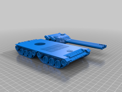 Alpha Klasse Super schwer Panzer 3d Drucken 3d print model - Mito3D
