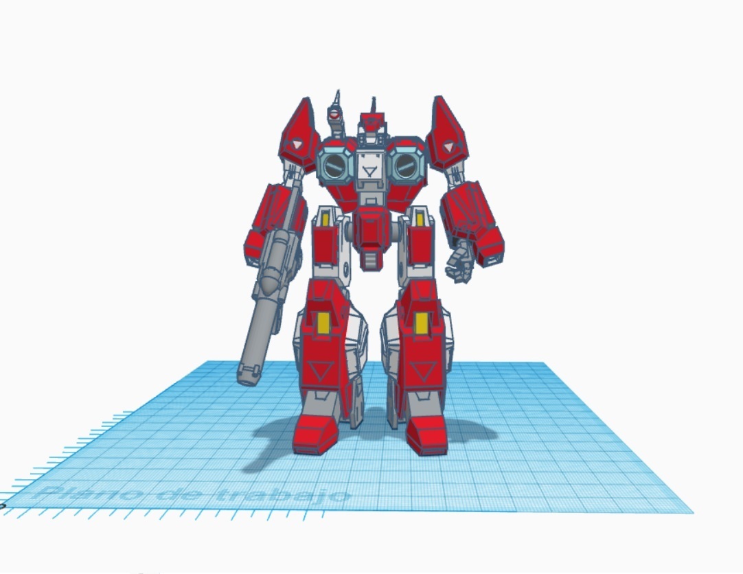alfa combattente robotech 3D print model - Mito3D