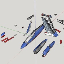 alfa jet modelleme uçak Fransızca devriye gezmek 3d print model - Mito3D