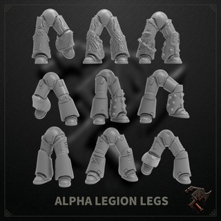 alpha legion legs Game hydra alpharius omega war hammer 30k scifi miniature sci future warrior knight miniatures fi space marine 40000 42k 3d print model - Mito3D