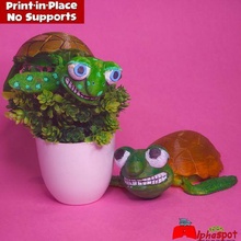 alfa print in place kaplumbağa deniz oyuncak Yazdır yer Sanat Su balık 3d print model - Mito3D