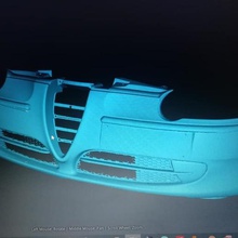 alpha romeo royal bumper scale 1 3d print model - Mito3D