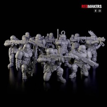 alpha troops - squad imperial force troopers cadia warhammer 40k 40000 wh40k swat infantry apocalyptic stormtrooper armor empire imperium laser space soldier clone skifi tabletop board games miniature army guard 3d print model - Mito3D