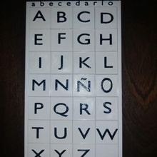 alfabeto abc arte base imparare bambini lettere 3d compito 3d print model - Mito3D