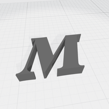 alfabe sanat 3d print model - Mito3D
