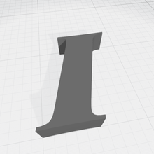 alfabeto a arte 3d print model - Mito3D
