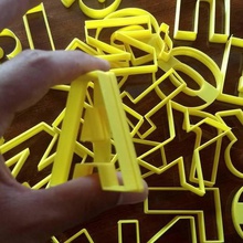 alphabet a-z cookie cutter 60mm high home abc letters letter sharp fondant masses cookies 3d print model - Mito3D
