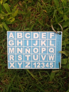 alphabet alphabet école clé chaîne 3d print model - Mito3D