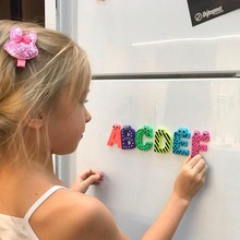 el alfabeto de los niños b c d e varios diy palabras la tipografía tipo texto imán del refrigerador prototipo pla letras fuente englishproject abs 3d print model - Mito3D