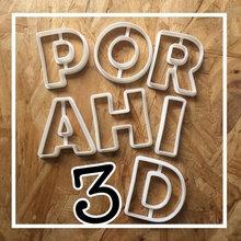 alfabeto biscoito cortador 5cm afiado cartas 3d print model - Mito3D