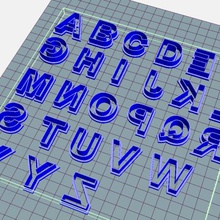 alphabet alphabet cutter tool clay home cutting fondant hobby letter