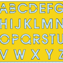 alphabet drawing various draw 3d print model - Mito3D