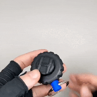 alphabet fidget spinner keychains keychain toy 3d print model - Mito3D