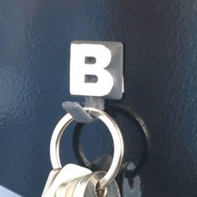 alphabet letter support hooks hook storage 5s identification lean key ring weekdays 3d print model - Mito3D