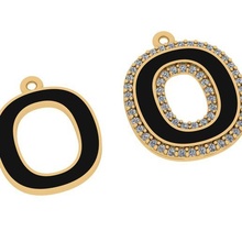 alfabeto lettere jewelry gioielleria design pendente 3d print model - Mito3D