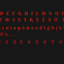 alphabet lettres symboles art 3d print model - Mito3D