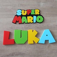 Alphabet Mario Kunst Super Nintendo Gaming Dekoration Deko Kinder Kind 3d print model - Mito3D