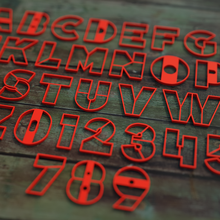 alphabet numbers cookie cutters bundle gadget cooking cutter letter letters number word text art 3d print model - Mito3D