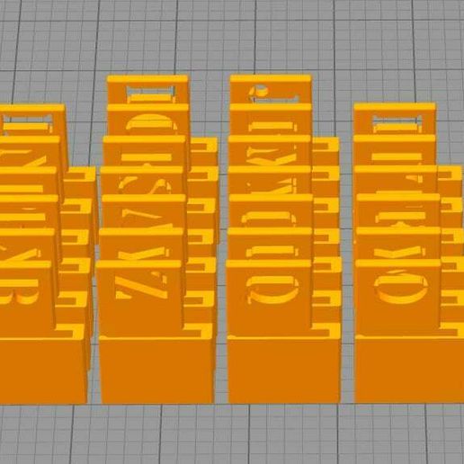 alfabeto pestañas vinilo grabar álbumes sign_logos 3D print model - Mito3D