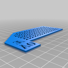 alfabetico divisore vinile arredamento 3d print model - Mito3D