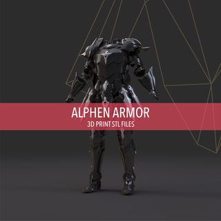 alfa armadura 3d impresión archivos cuentos Caballero capitán guerrero disfraz cosplay videojuego anime personaje 3d print model - Mito3D