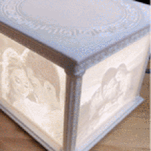 altar amor litofano lámpara 3d print model - Mito3D