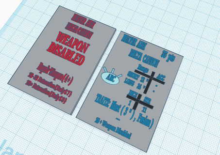 alternate reaver titan melta cannon weapon card adeptus titanicus reaver titan melta cannon weapon card  3d print model - Mito3D
