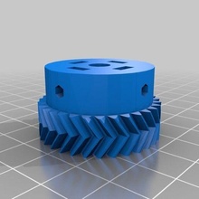 alternate small gear affordable rock tumbler 3d_printing 3d print model - Mito3D