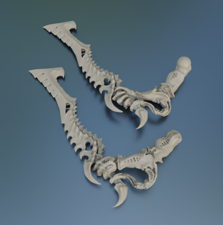 alternative bonesword tyranid warrior conversion Game 3d print model - Mito3D