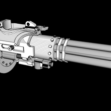 alternativa gatling blaster adeptus titanicus reaver titano 3d_printing 3d print model - Mito3D