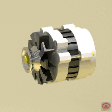 alternators generators dynamos engines generator alternator dynamo bosch ac delco delphi magneti marelli 3d print model - Mito3D