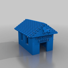 altes wirtshaus: - zum weissen roessel barra velha arquitetura edifícios de estruturas 3d print model - Mito3D