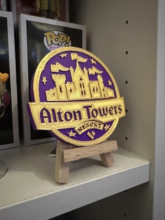Alton torres recorrer multi colour placa parque uk tema Thorpe sorri Nêmesis vime 3d print model - Mito3D