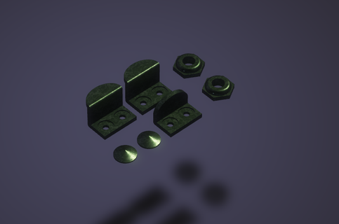 or zsh tig casque pièces visière blocage éléments fsb 3d print model - Mito3D