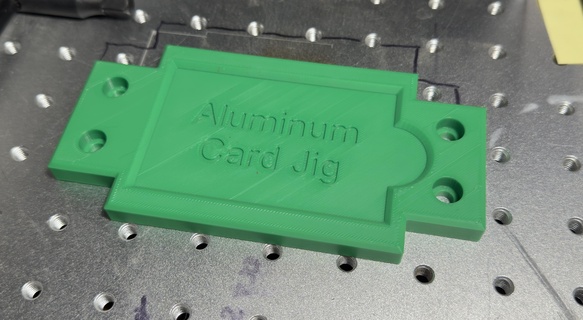 alüminyum kart jig lazer gravür 3d print model - Mito3D