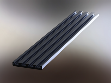 Aluminium extrudiert linear leiten Schiene Jigs Werkzeuge Stahl Metall modern industriell Design Werkzeug Jig Vorrichtung Slot Klemme 3d print model - Mito3D