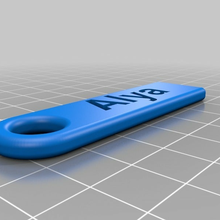 Alya plano personalizado chave acessórios 3d print model - Mito3D