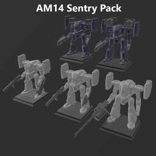 am14 sentry pack acvi 1 100 scale statue 3d print model - Mito3D
