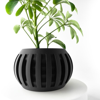 amada planter pot drainage tray & stand included modern unique home decor plants succulents stl file Home indoor flower succulent holder 3d print model - Mito3D