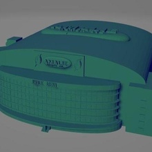 Amalie arena home Tampa baie foudre architecture hockey arène glace ville champions Stanley tasse 3d print model - Mito3D