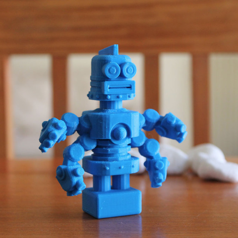 sorprendido archie juego juegos el robot fábrica de robots sci fi thinkerthing pensador cosa 3D print model - Mito3D