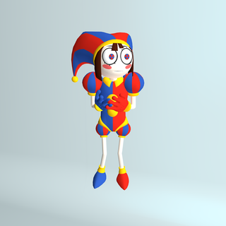amazing digital circus - pomni 2 Game the webseries youtube clown harlequin figure miniature printing 3d print model - Mito3D
