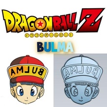 amazing dragon ball character bulma cookie cutter stamp cake decoration cartoon game anime bakery baking animated popular famous 3d print model - Mito3D