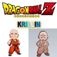 amazing dragon ball character krillin cookie cutter stamp cake decoration game anime cartoon baking bakery popular famous 3d print model - Mito3D