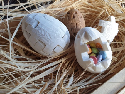 surpreendente Páscoa ovo enigma brinquedo engraçado decorativo jogos caçar caixa segredo ocultar oval doce chiken Coelho 3d print model - Mito3D